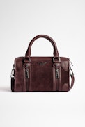 Tasche Sunny XS #2 Suede - Bordeauxrote Damentasche aus Wildleder XS Sunny #2