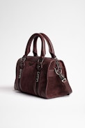 Tasche Sunny XS #2 Suede - Bordeauxrote Damentasche aus Wildleder XS Sunny #2