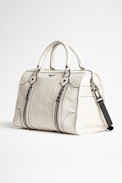 Vintage Sunny Medium #2 Bag - White grained leather handbag