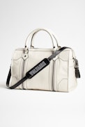 Vintage Sunny Medium #2 Bag - White grained leather handbag