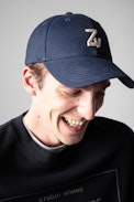 ZV Initiale Klelia Cap - Men’s ZV Initiale navy blue embroidered cap