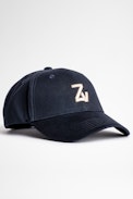 ZV Initiale Klelia Cap - Men’s ZV Initiale navy blue embroidered cap