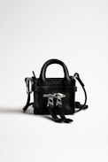 Borsa  Candide Grigri Cuir Lisse - Versione in miniatura della borsa Candide in pelle nera