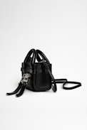 Borsa  Candide Grigri Cuir Lisse - Versione in miniatura della borsa Candide in pelle nera