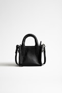 Borsa  Candide Grigri Cuir Lisse - Versione in miniatura della borsa Candide in pelle nera