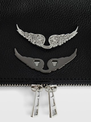 Pochette Rock Swing Your Wings - Pochette Rock en cuir à aile Swing Your Wings interchangeables.
