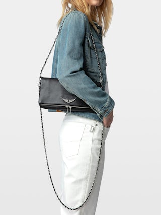 Pochette Rock Swing Your Wings - Pochette Rock en cuir à aile Swing Your Wings interchangeables.