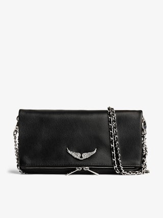 Rock Swing Your Wings Clutch - Women's Rock Swing Your Wings leather clutch bag