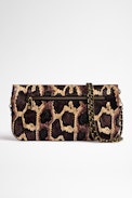 Bolso de mano Rock Wild - Bolso de mujer Rock Wild de piel gris con efecto pitón