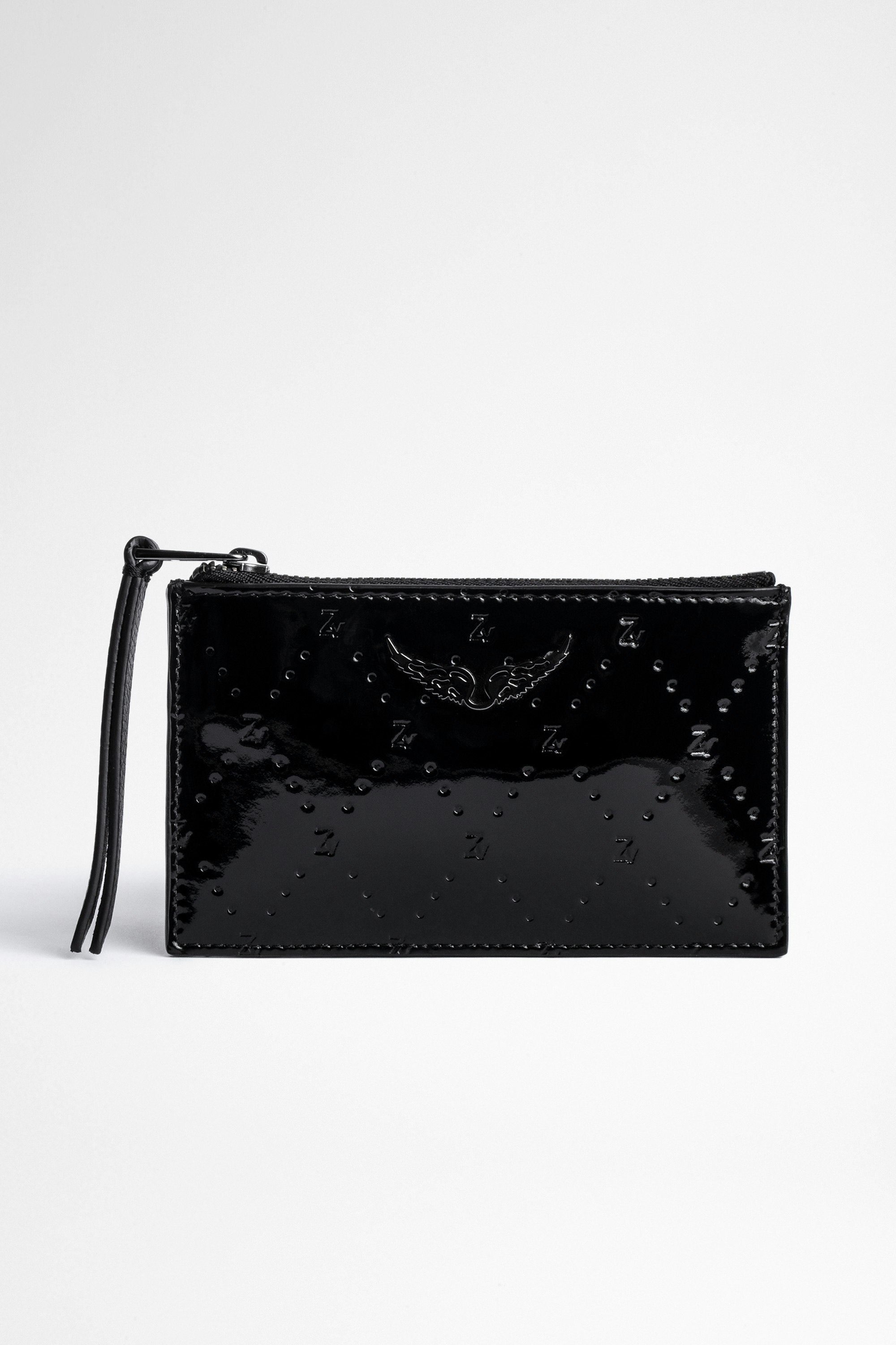 Key バッグ Black patent leather key pouch