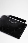 Key Pouch - Black patent leather key pouch