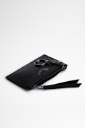 Key Pouch - Black patent leather key pouch