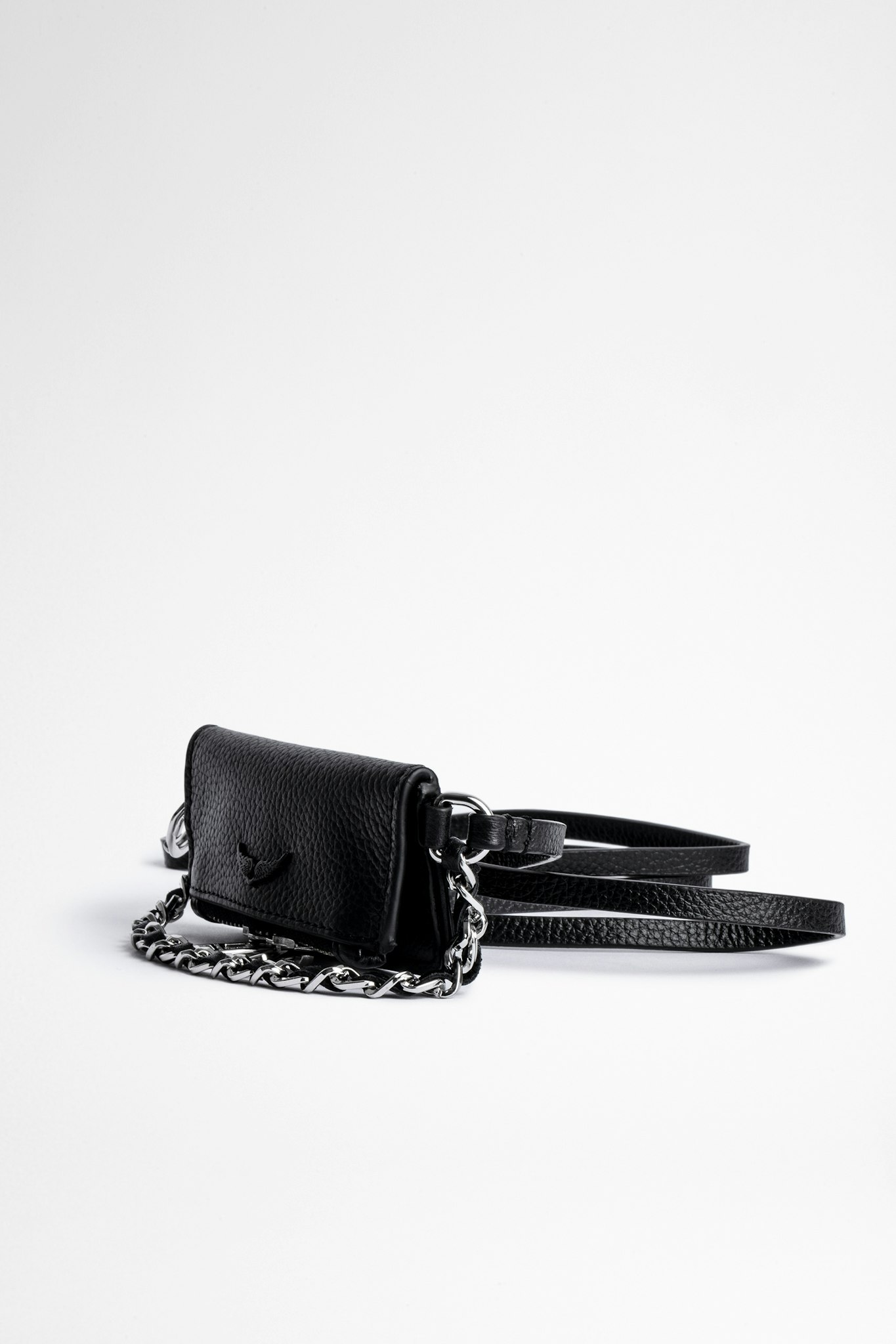 Grained Leather Grigri Rock Bag