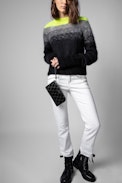 Pochette Phone Wallet Embossed - Pochette Phone Wallet in pelle nera all-over