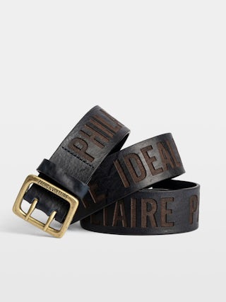 Belt Buckley Stamp - Leather belt.