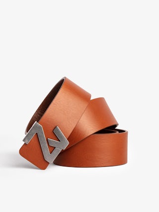 ZV Initiale Belt - Leather belt with ZV buckle.