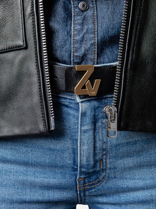 ZV Initiale Belt - 40mm wide ZV Initiale leather belt.