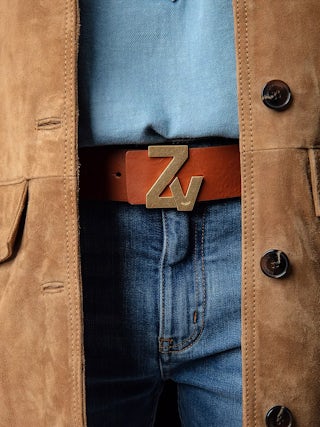 ZV Initiale Belt - 40mm wide ZV Initiale leather belt.