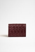 ZV Initiale Le Trifold Wallet - Women's small trifold wallet in burgundy leather