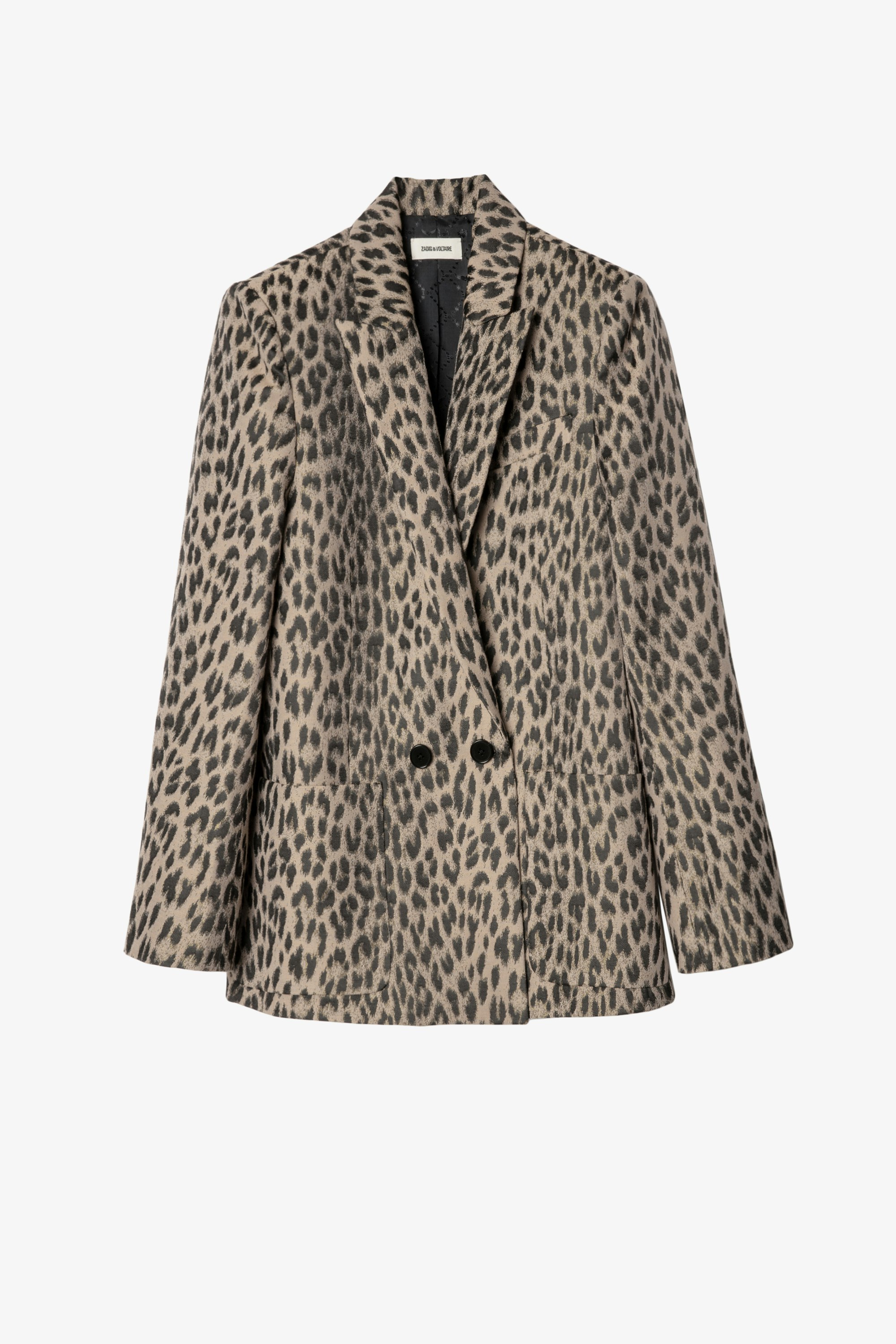 Visko Jac Leo Blazer - Women’s beige leopard print blazer