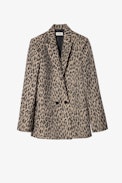 Visko Jac Leopard Blazer - Women’s beige leopard print blazer