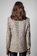 Visko Jac Leopard Blazer - Women’s beige leopard print blazer
