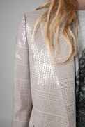 Venus Car Jacket - Women's iridescent straight-cut jacket