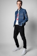 Stan Arrow Denim Shirt - Men’s denim shirt with patch pockets
