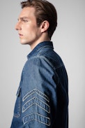 Stan Arrow Denim Shirt - Men’s denim shirt with patch pockets