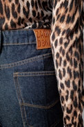 Jean Poete - Women’s raw denim flared jeans
