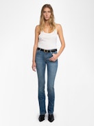 Vaqueros Eclipse - Vaqueros bootcut de talle bajo.