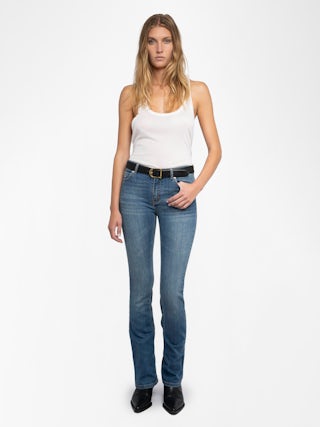 Eclipse Jeans - Low-rise bootcut jeans.