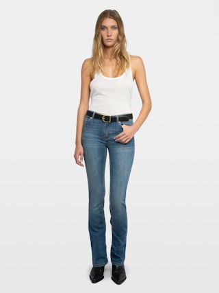 Eclipse Jeans - Low-rise bootcut jeans.