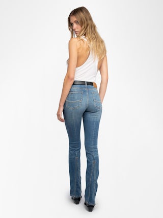 Eclipse Jeans - Low-rise bootcut jeans.