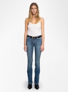 Vaqueros Eclipse - Vaqueros bootcut de talle bajo.