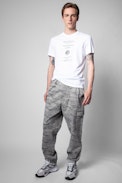 Poter Pants - Men’s military pants in camouflage-print cotton