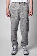 Poter Pants - Men’s military pants in camouflage-print cotton