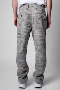 Poter Pants - Men’s military pants in camouflage-print cotton