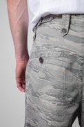 Poter Pants - Men’s military pants in camouflage-print cotton