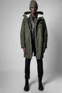 Parka Keanu mili - Parka fourré en coton kaki Homme