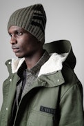 Parka Keanu mili - Parka fourré en coton kaki Homme