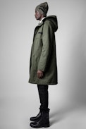 Parka Keanu mili - Parka fourré en coton kaki Homme