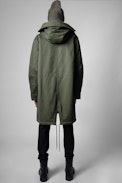 Parka Keanu mili - Parka fourré en coton kaki Homme