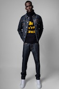 Base denim bomber - Men's denim ‘La faute à Voltaire’ jacket