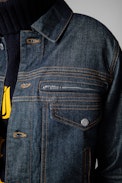 Base denim bomber - Men's denim ‘La faute à Voltaire’ jacket