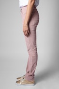 Clint Velvet Trousers - Women's pink corduroy trousers