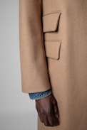 Matt Coat - Straight-cut camel wool coat
