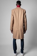 Matt Coat - Straight-cut camel wool coat