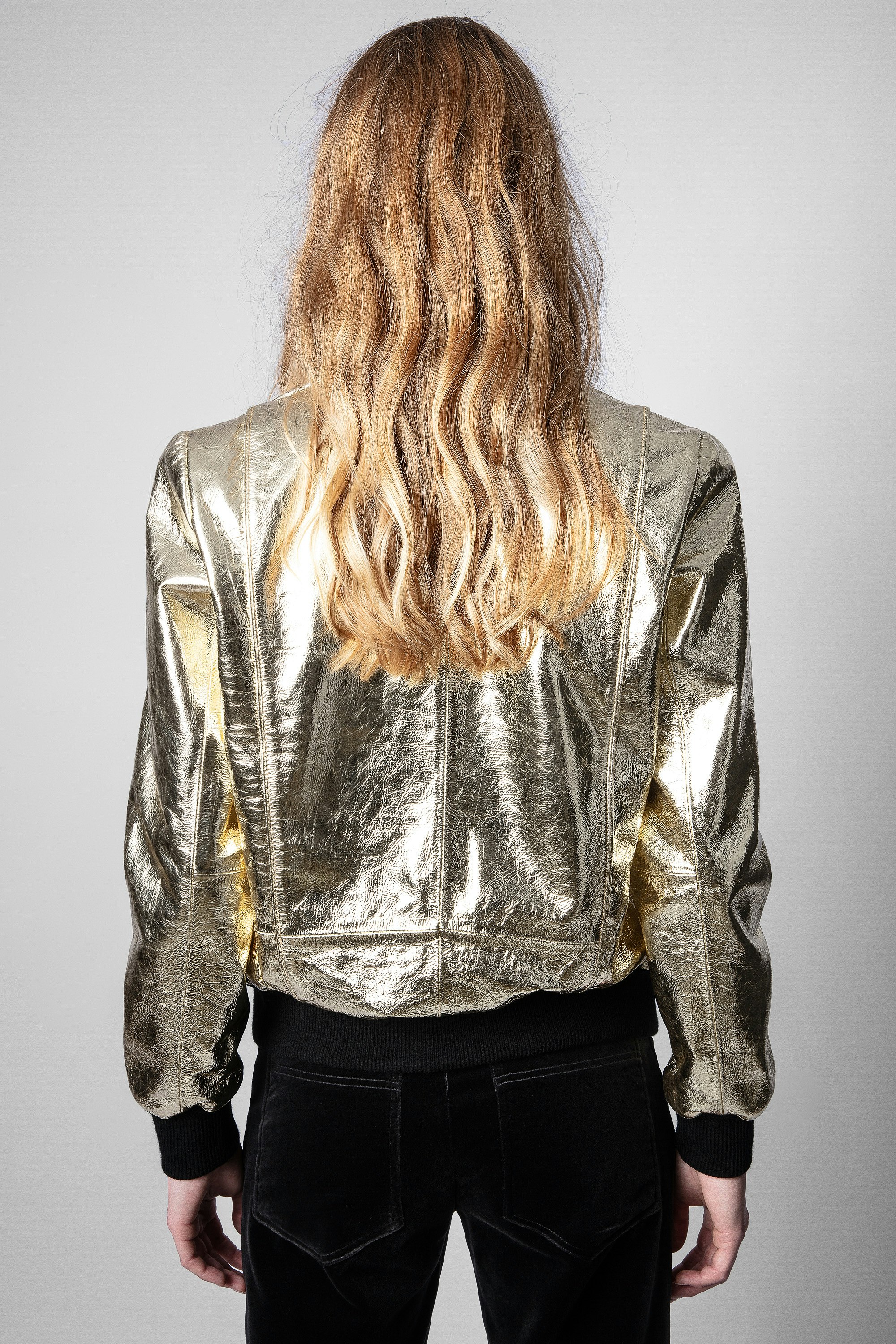 gold leather jackets