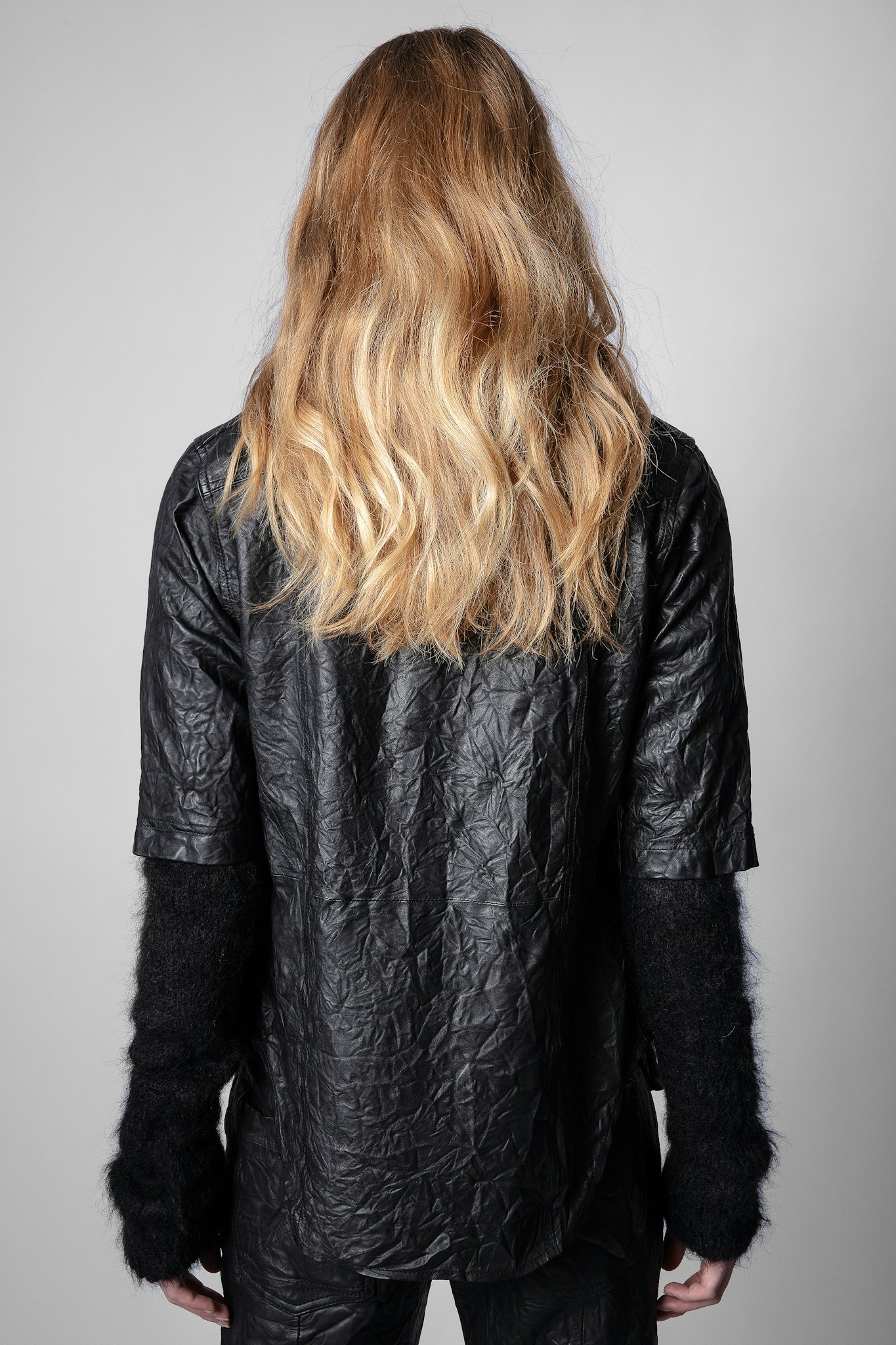 Texia Shirt Crinkled Leather